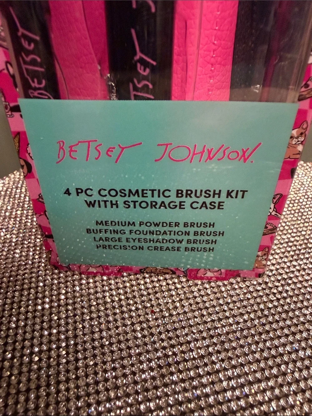 Betsey Johnson brushes storage